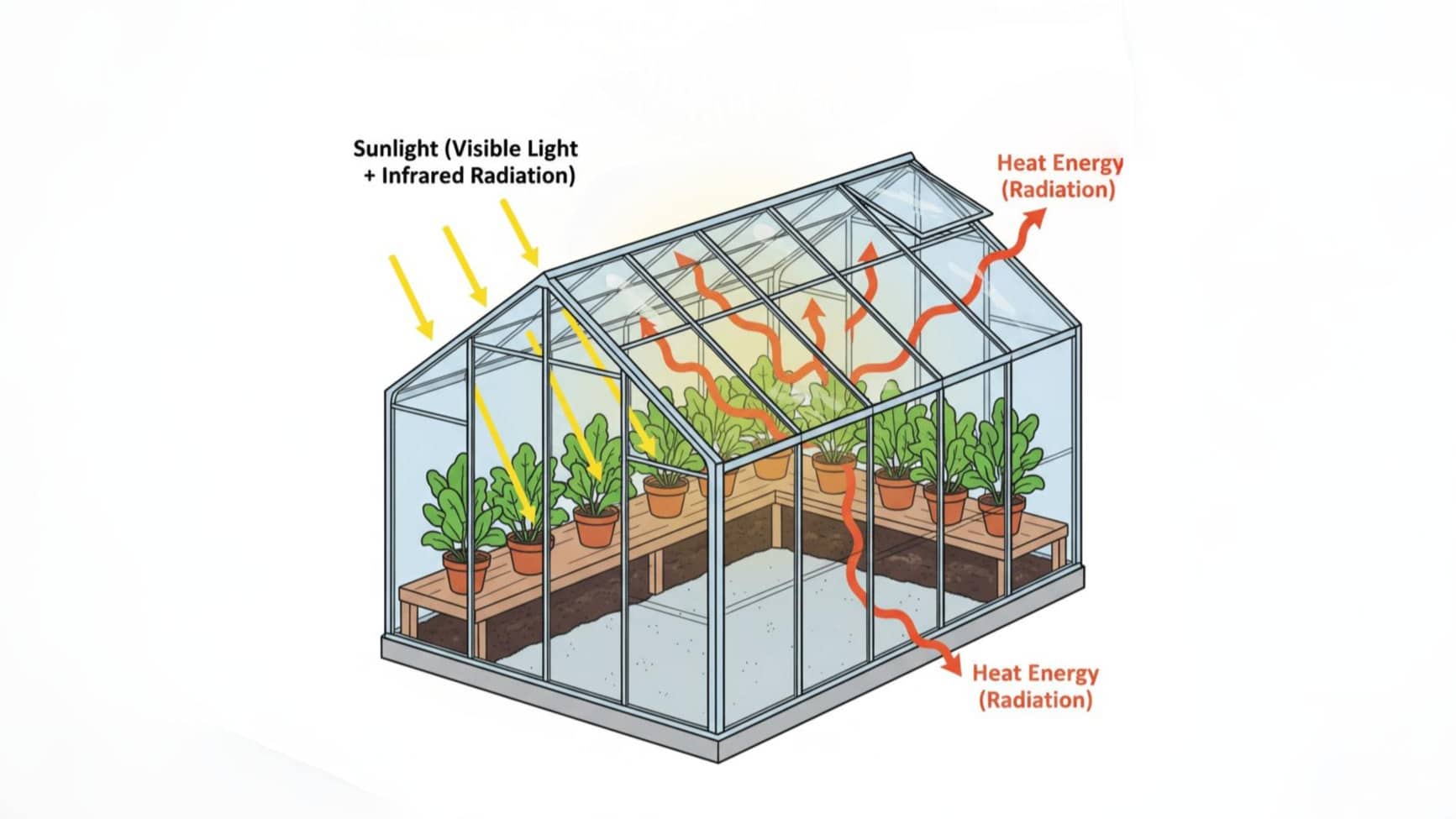 How greenhouse effect takes place