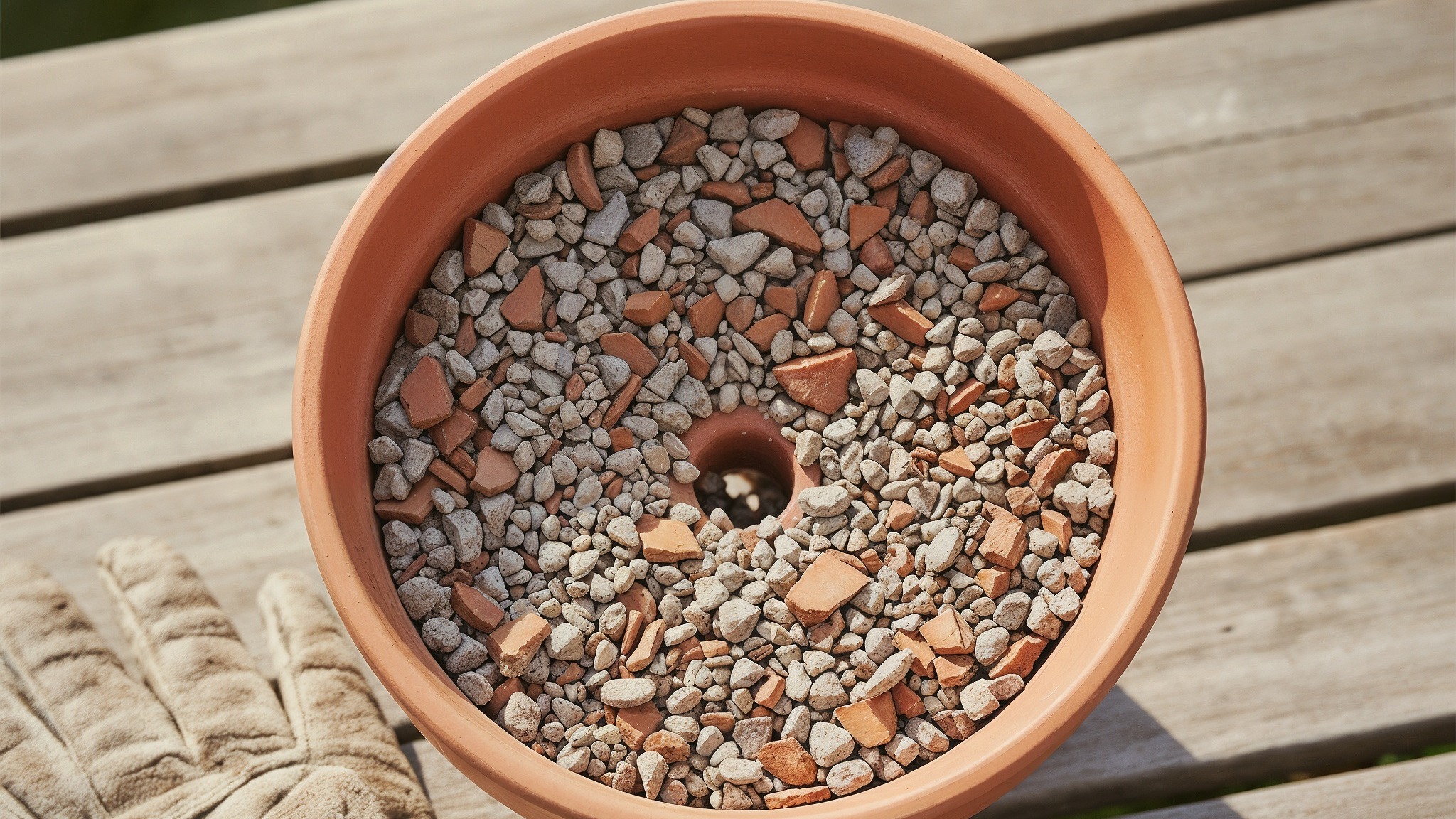 Prepare-Pot-Drainage