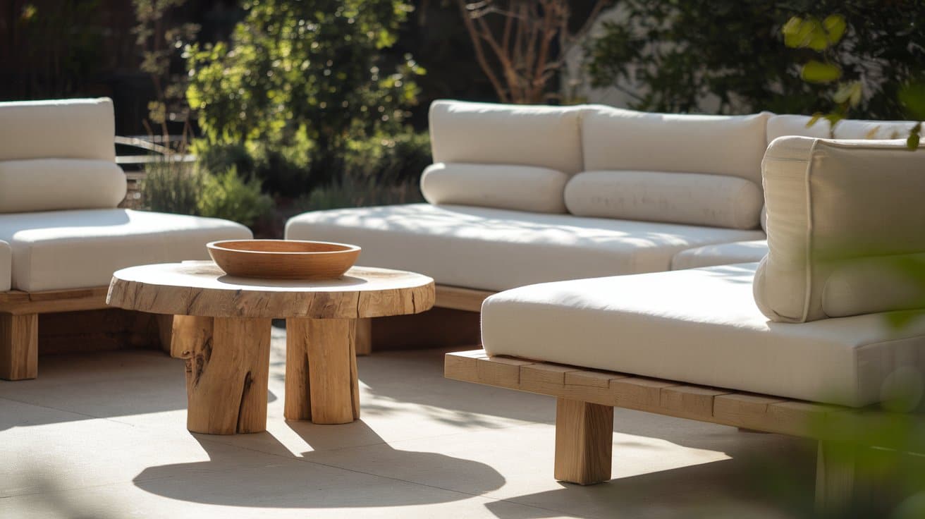 backyard low level seating