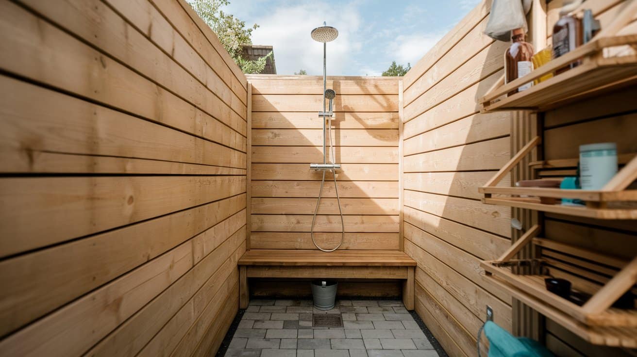 backyard outdoor shower