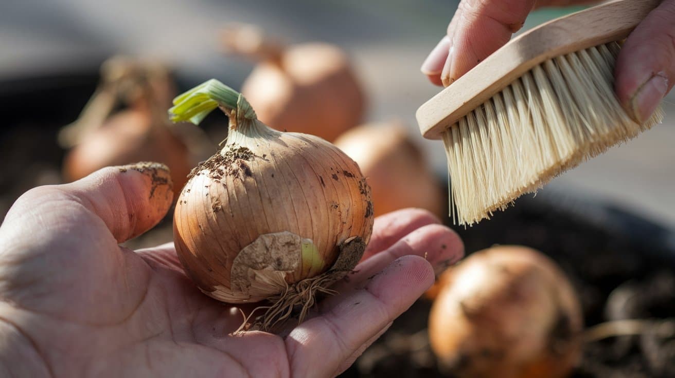 cleaning-onion