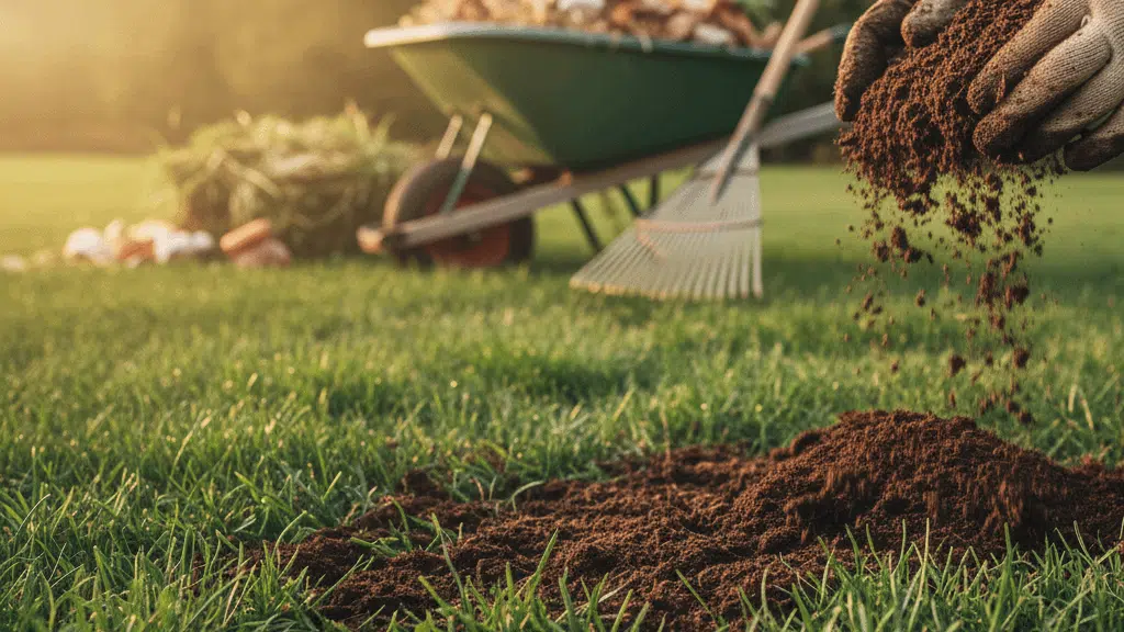 compost for lawn