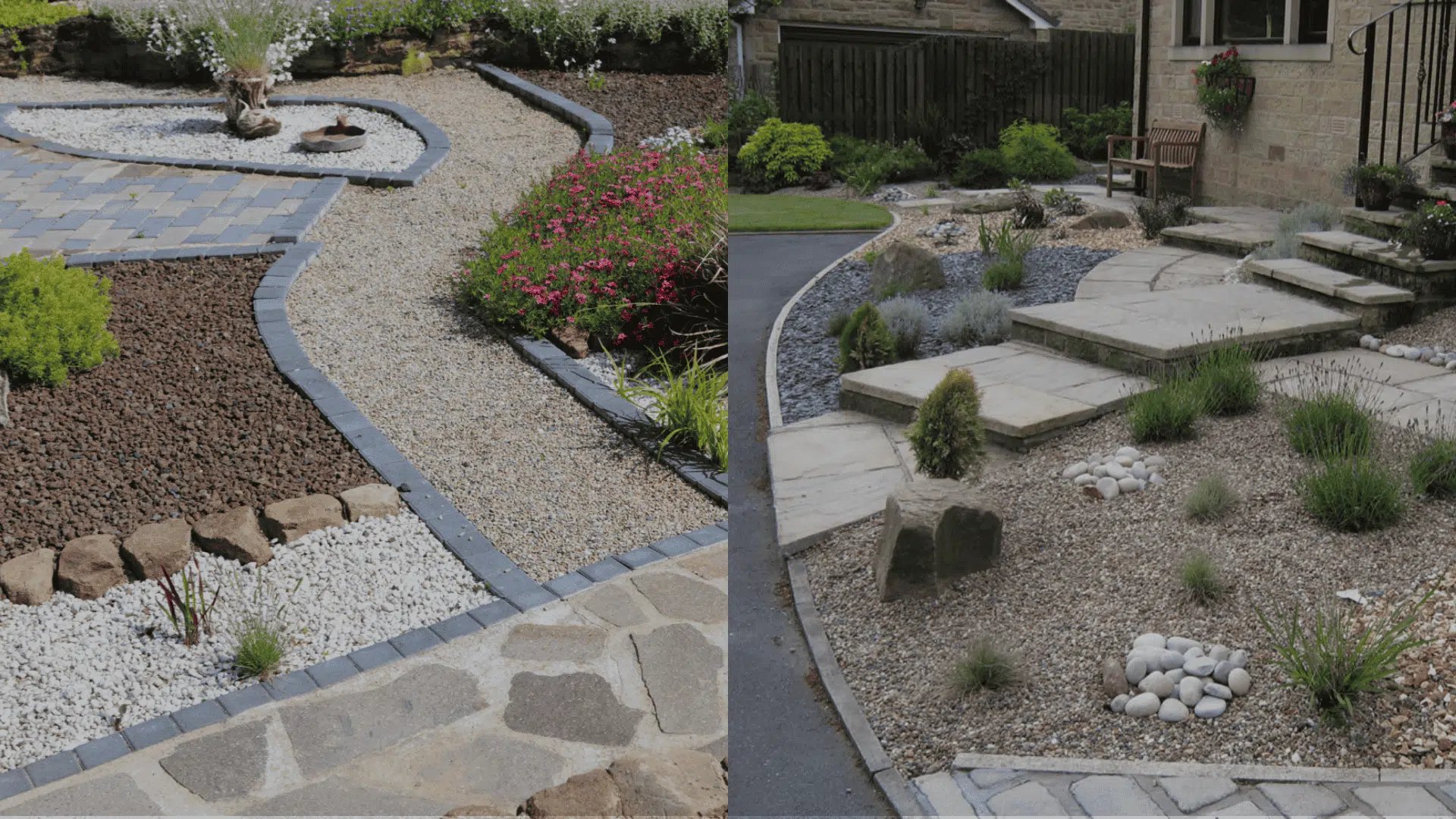 decorative gravel Flower Beds