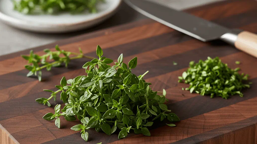 how-to-chop-thyme