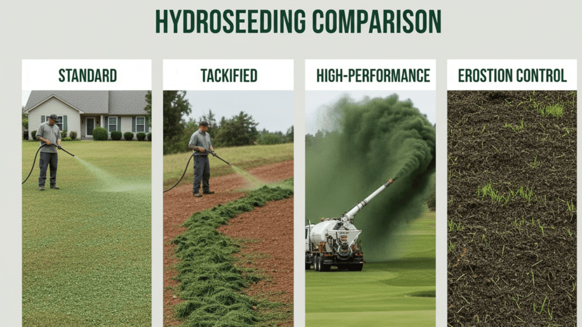 types of hydroseeding