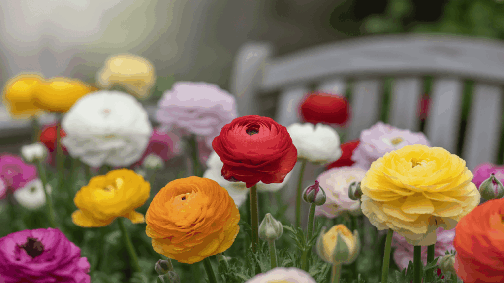 when do ranunculus bloom