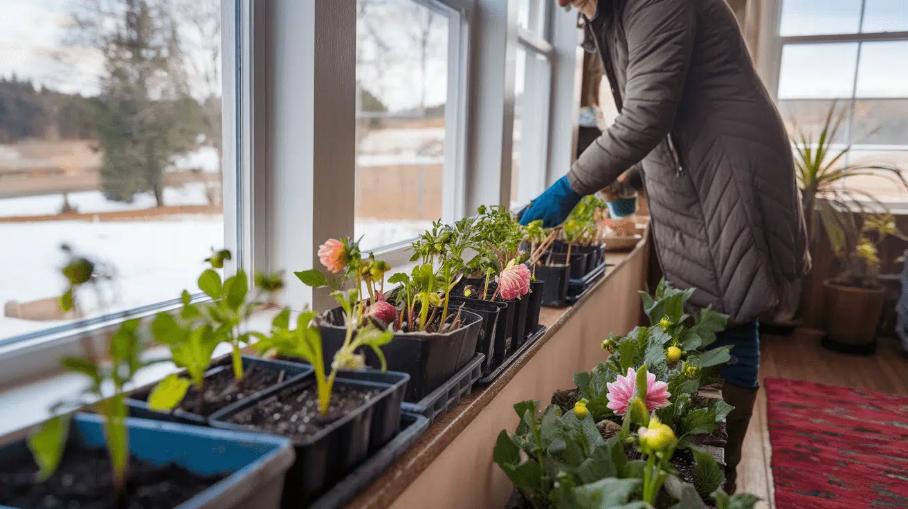when to plant dahlias in pots