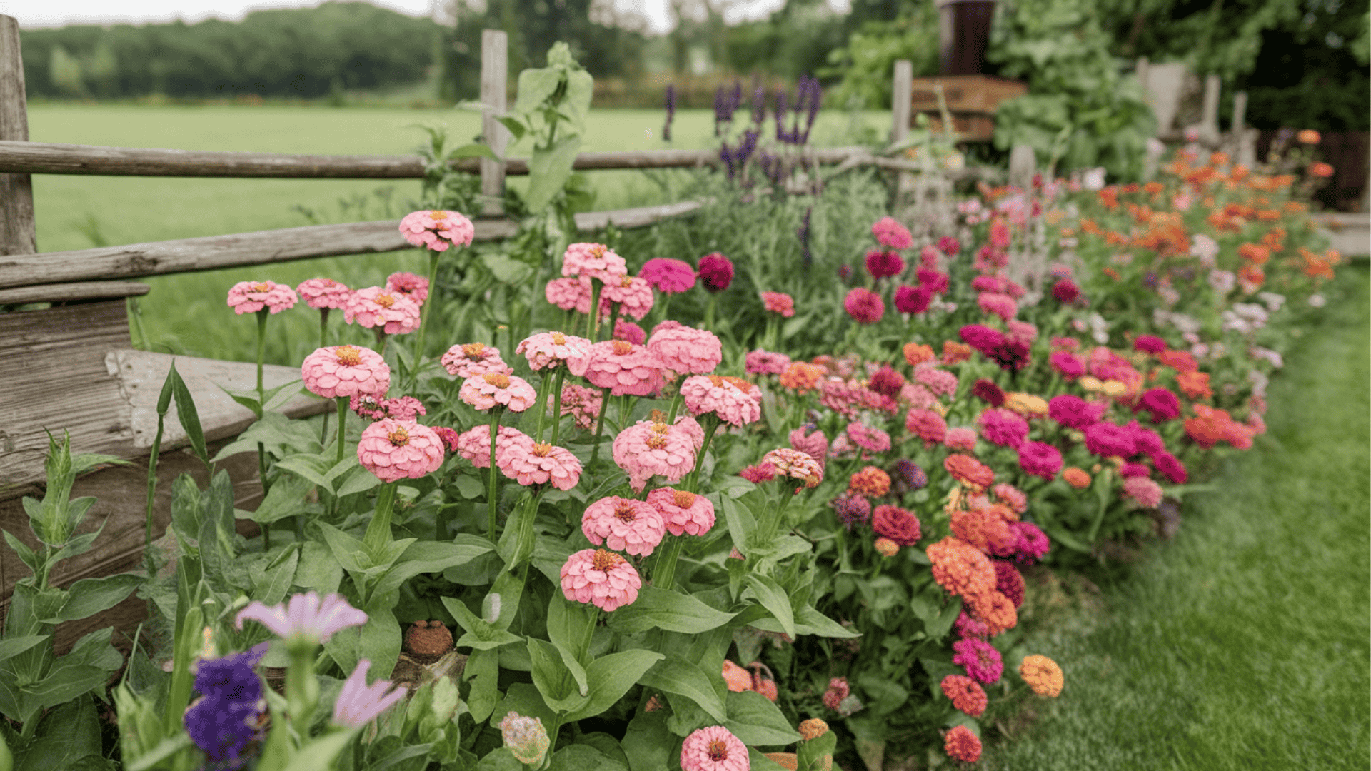 cutting garden zinnia