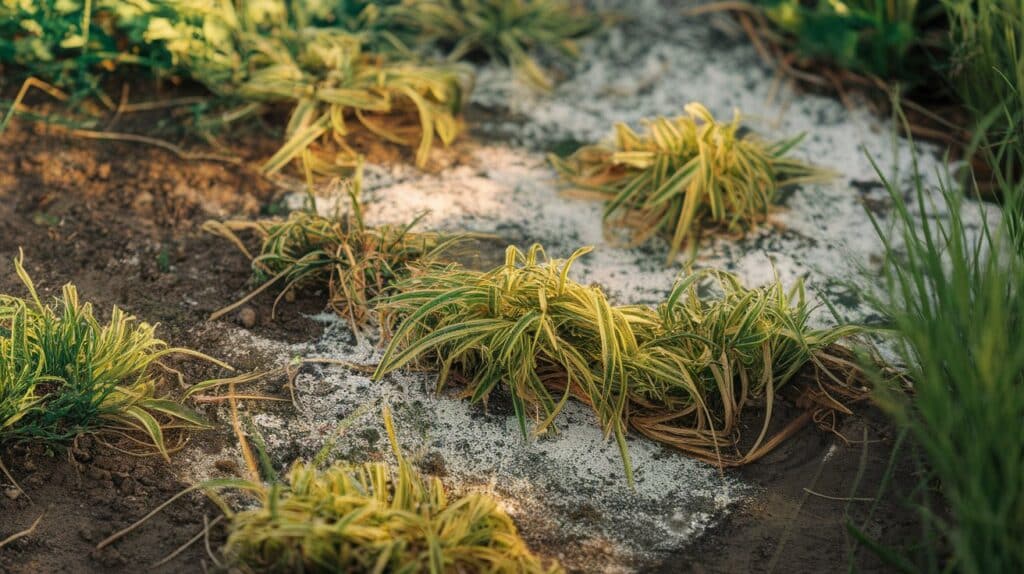 over fertilized grass