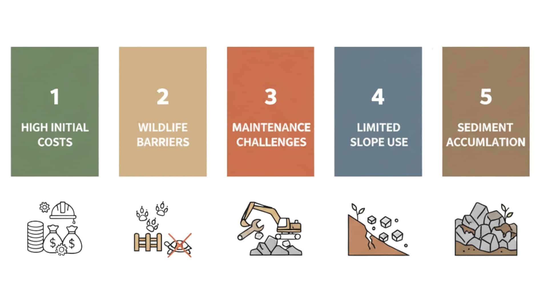 riprap erosion control limitations