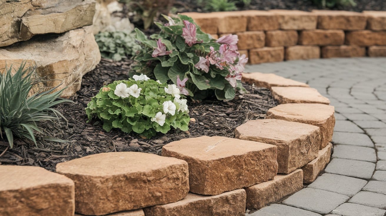 riprap garden bordering