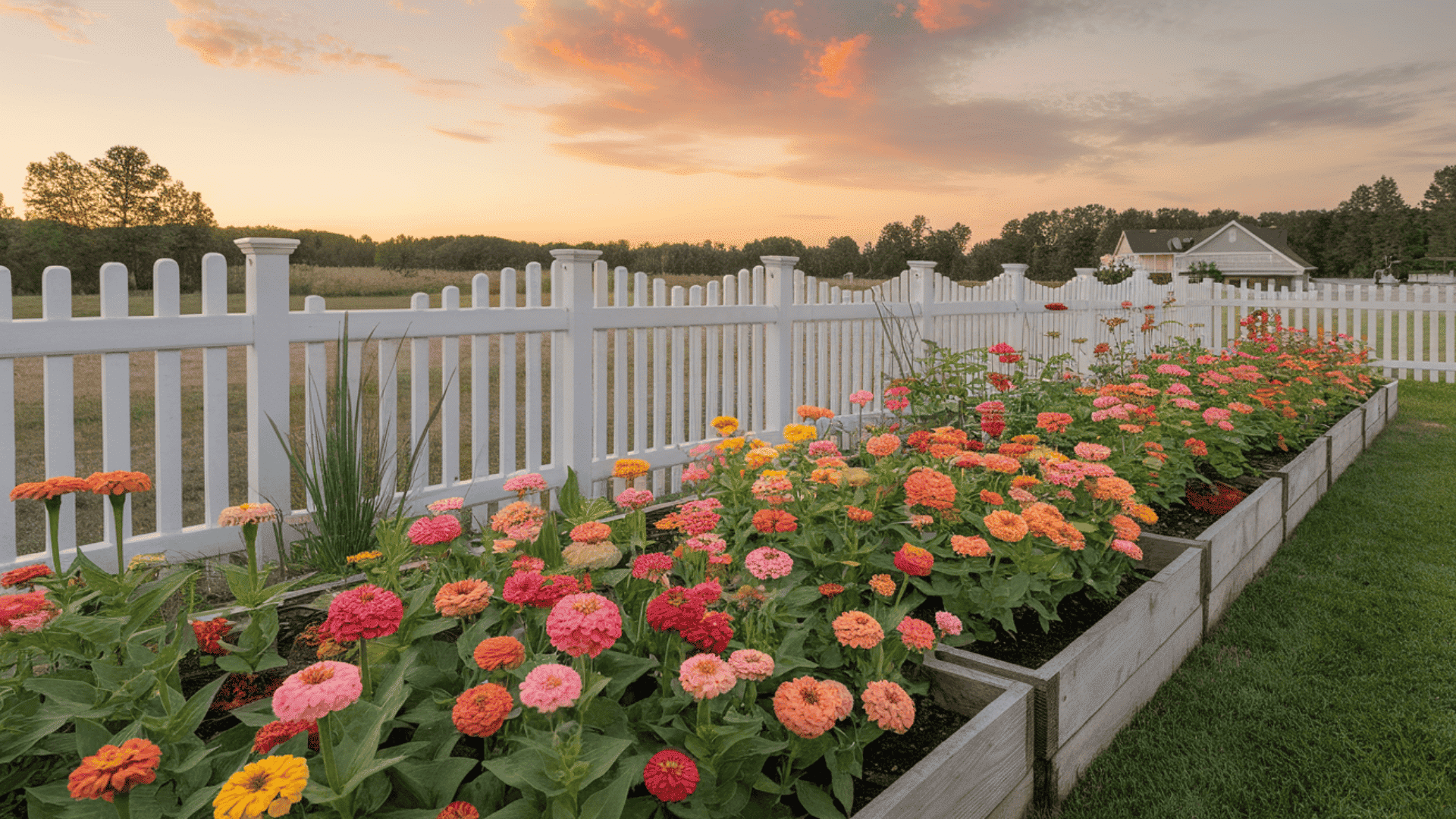 themed beds zinnia ideas