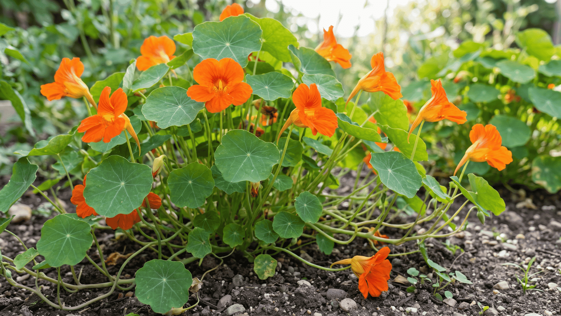 Orange-nasturtiums-flowers