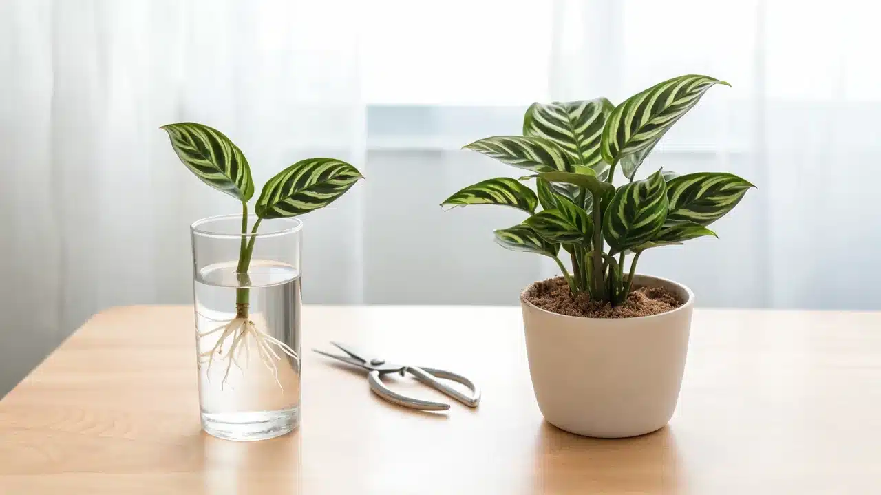 prayer plant propagation using cuttings and root division