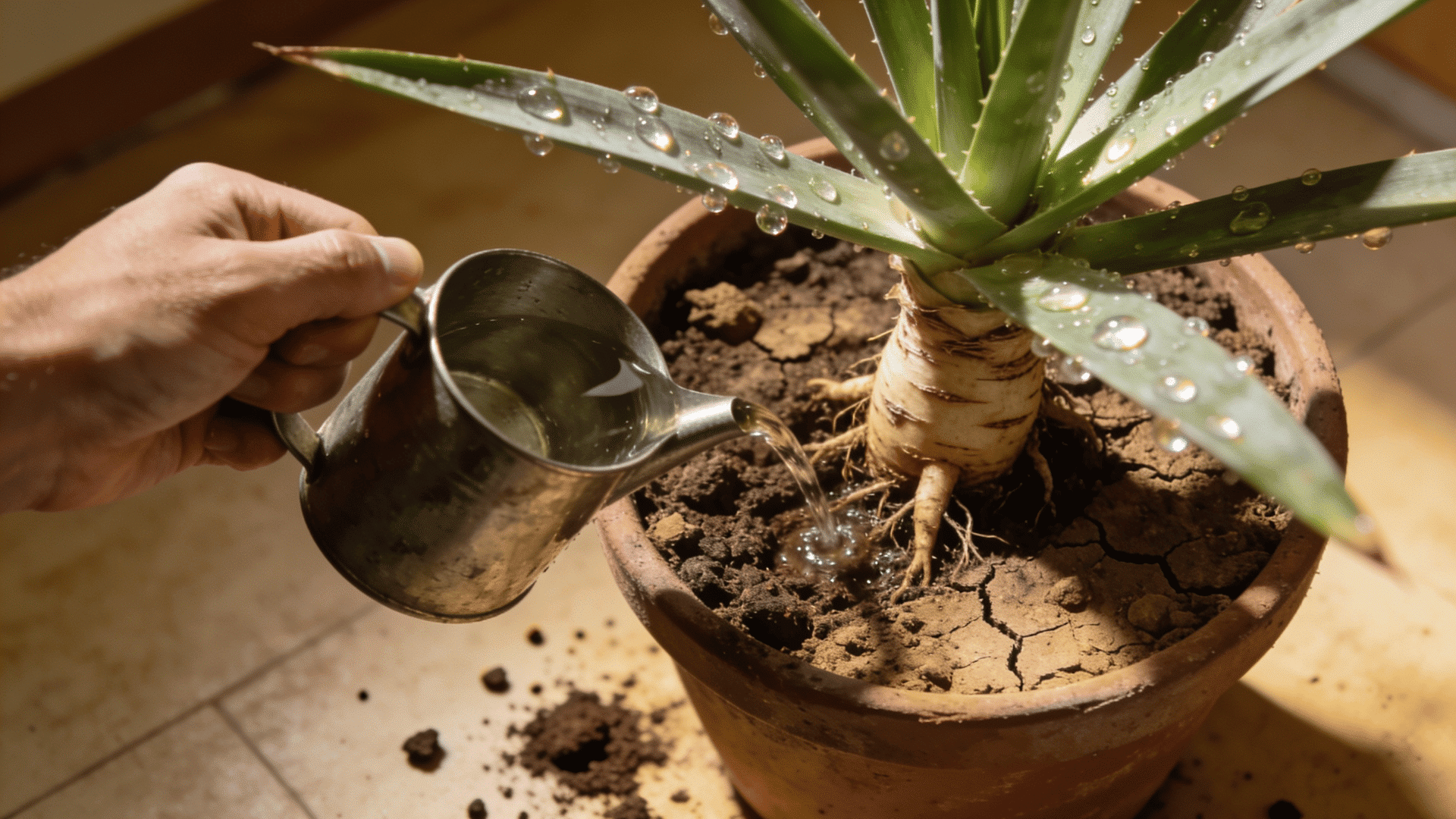 watering-yucca-plant