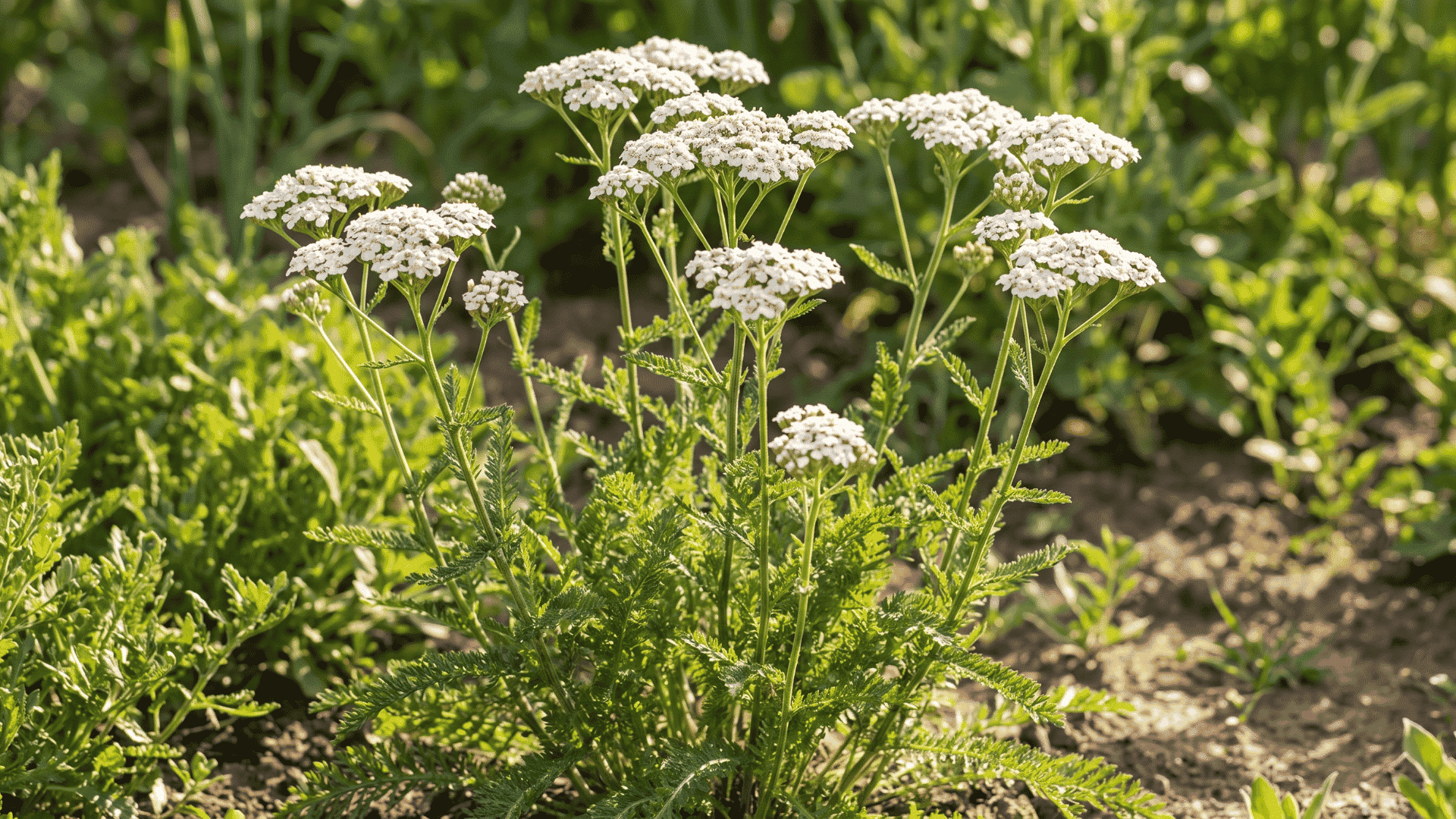 White-yarrow-flowers